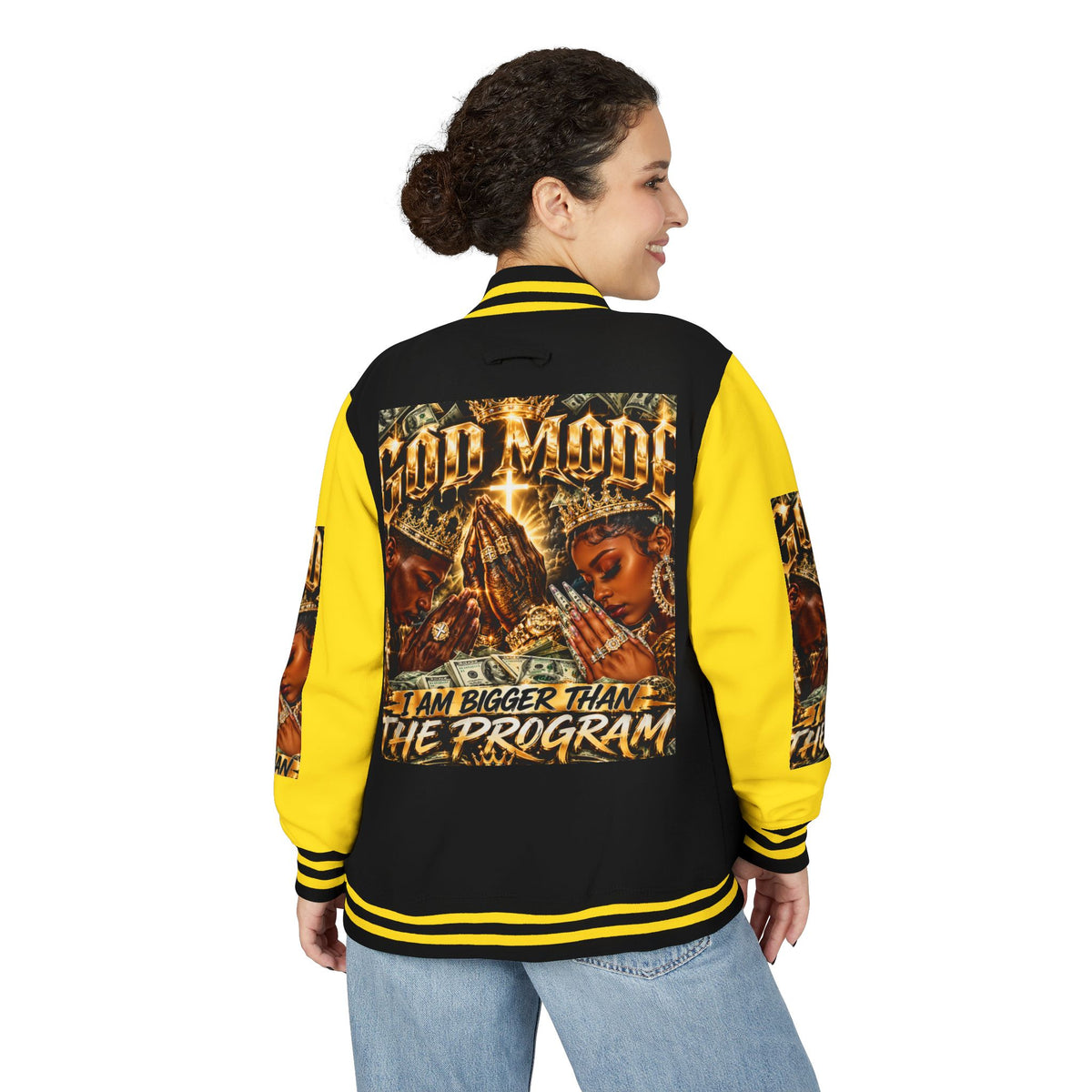 God Motive “I Am Bigger Than the Program” Letterman Jacket