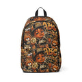 Kids Retro Hip-Hop ABC Pattern Backpack — Cute Teddy & Boy Graphic School Bag