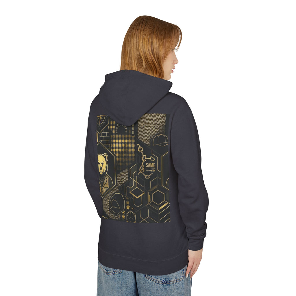 Geometric Bear Graphic Hoodie