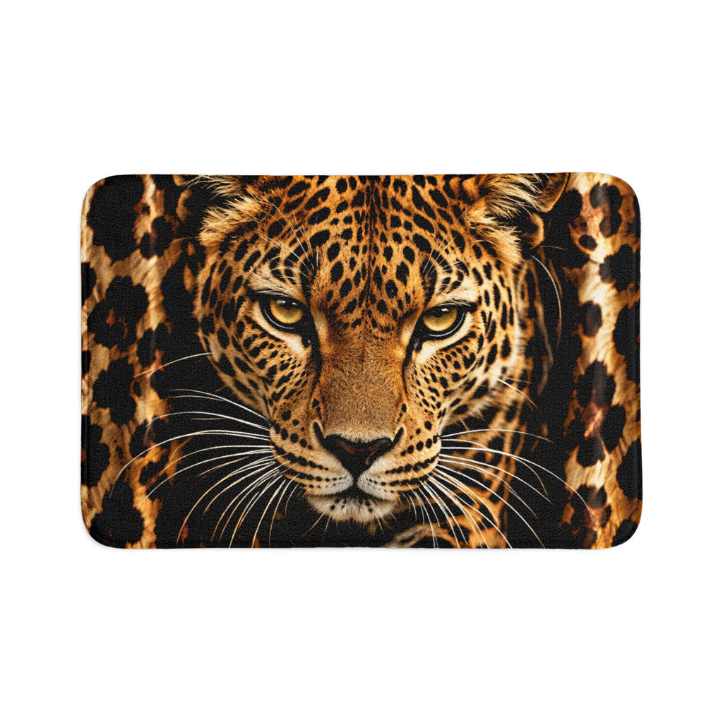 Leopard Print Bath Mat 3-Piece Set