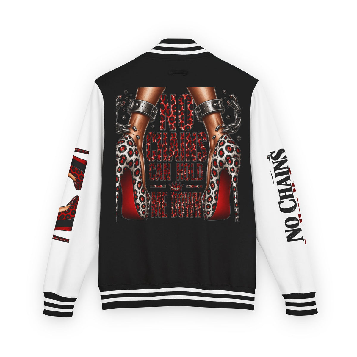 No Chains Letterman Jacket – Bold Streetwear Varsity Bomber