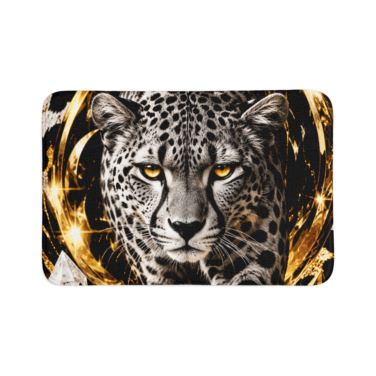 Leopard Bath Mat 3-Piece Set – Fierce Wildlife Bathroom Decor