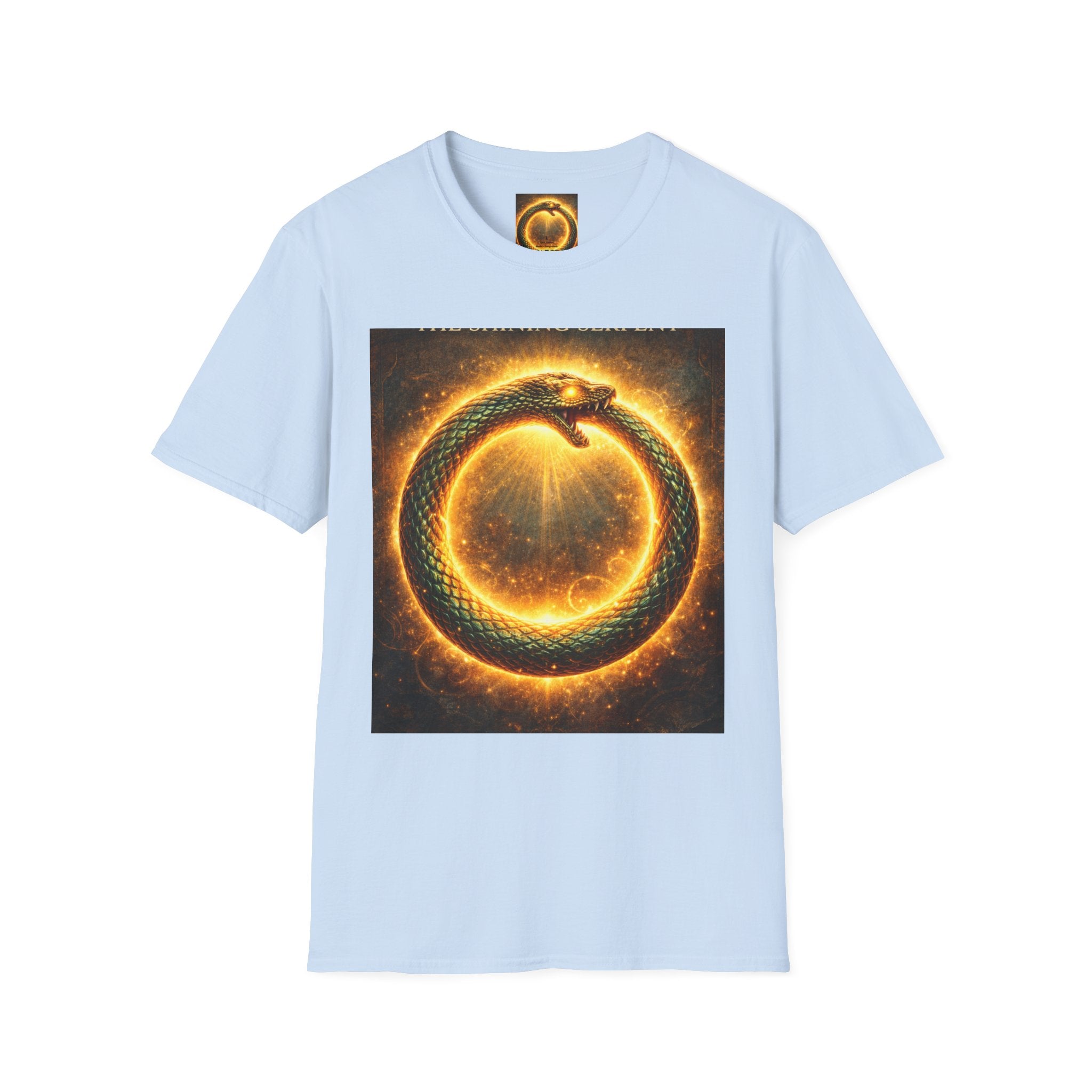 Ouroboros Flame T-Shirt — Fiery Snake Circle Graphic Tee
