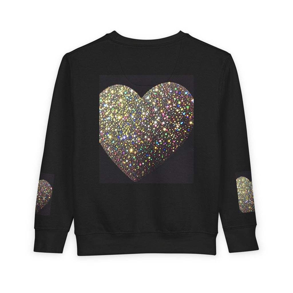 Glitter Heart Toddler Sweatshirt — Sparkly Sequin Heart Pullover for Kids
