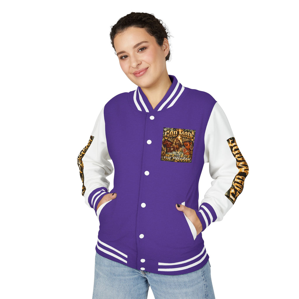 Letterman Jacket — 'I Am Bigger Than The Program' Graphic Varsity Jacket