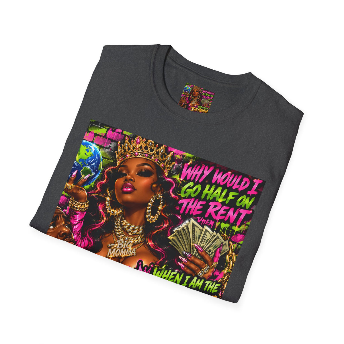 Big Momma Graphic T-Shirt – Bold Retro Hip-Hop Streetwear