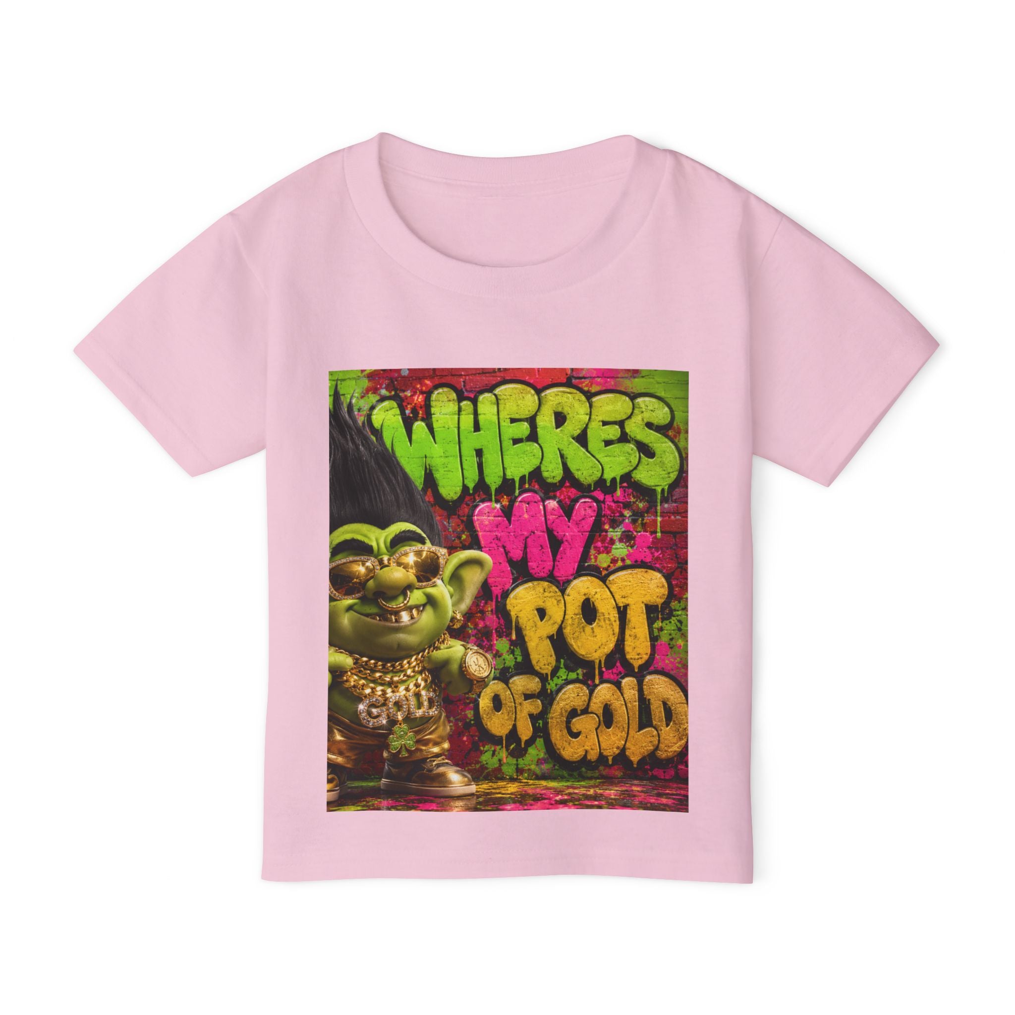 Toddler T-Shirt — "Where's My Pot of Gold" St. Patrick’s Day Troll Tee
