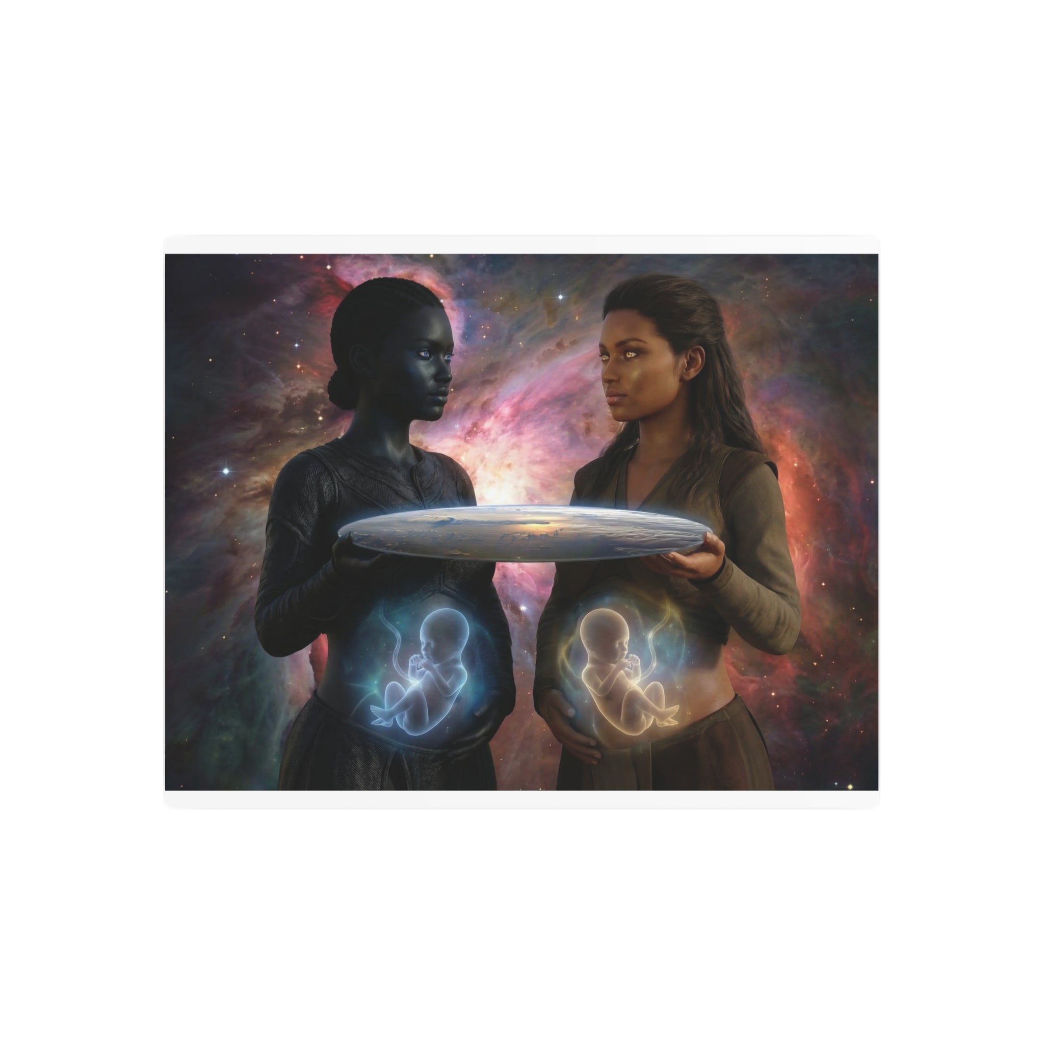 Metal Art Sign — Cosmic Mothers Artwork