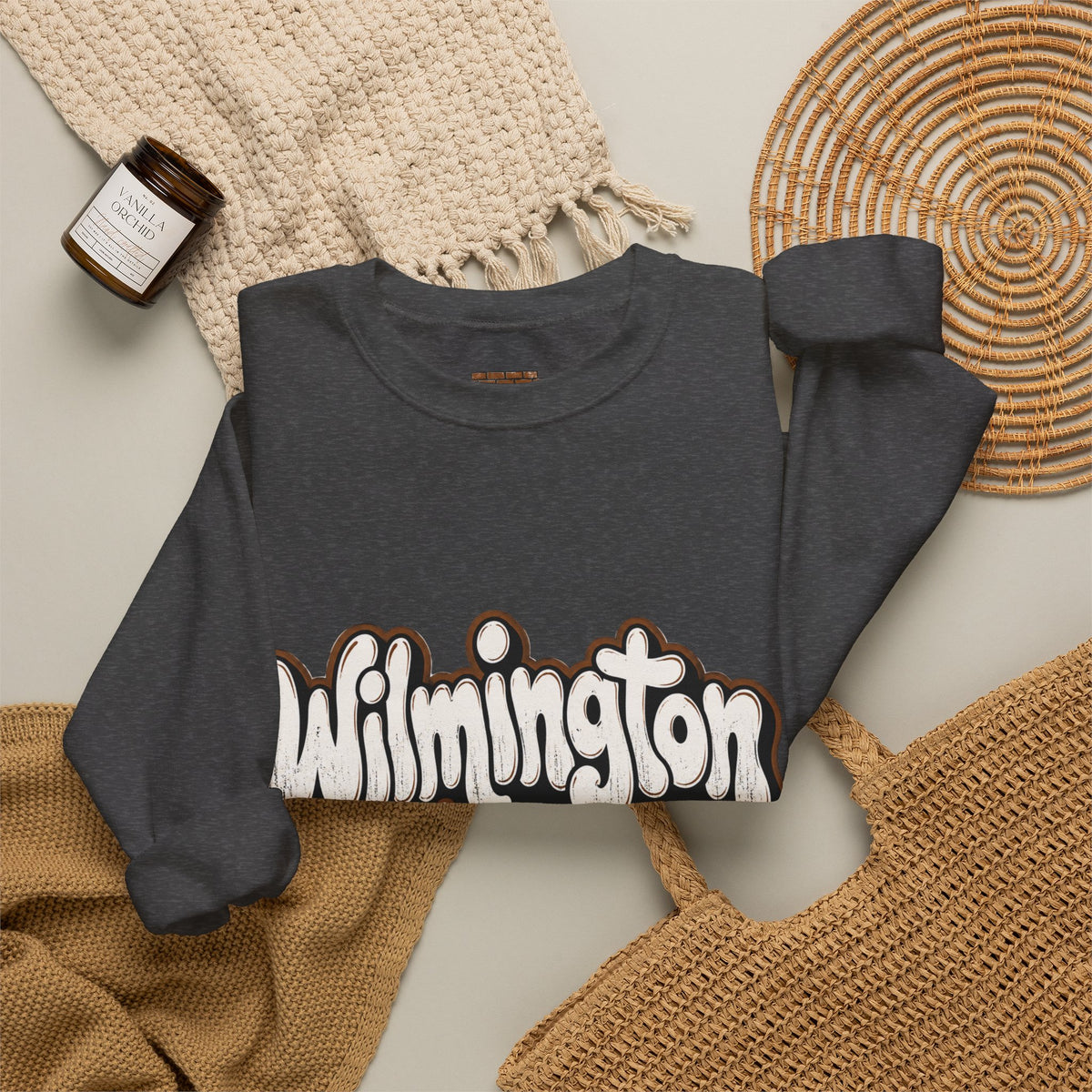 Wilmington Delaware Retro Graphic Sweatshirt