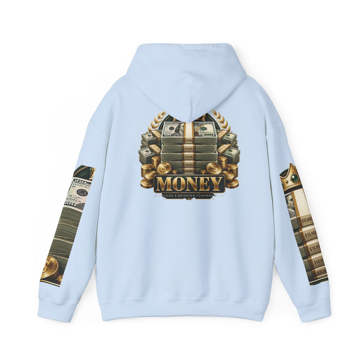 Hoodie — "You Mad At You Not Me! / You Can't Keep Up!" Flame Sleeve Graphic Hoodie