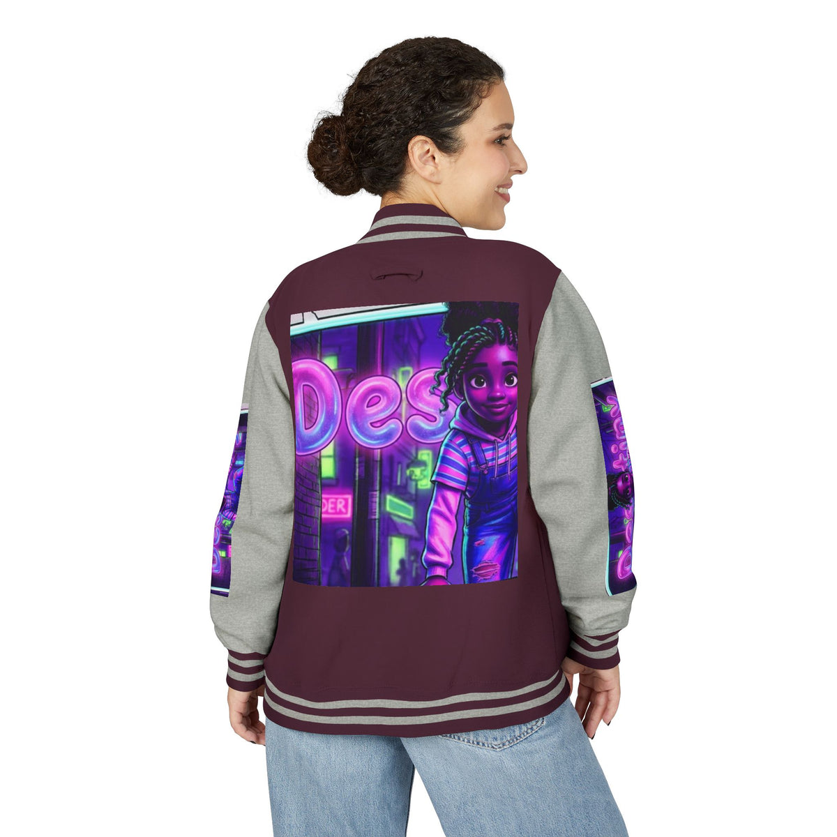Retro Anime Letterman Jacket