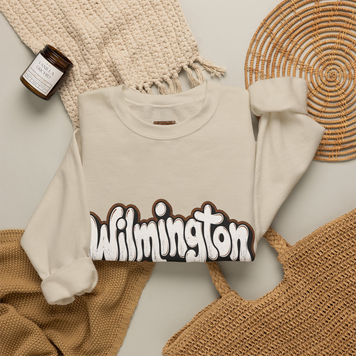 Wilmington Delaware Retro Graphic Sweatshirt