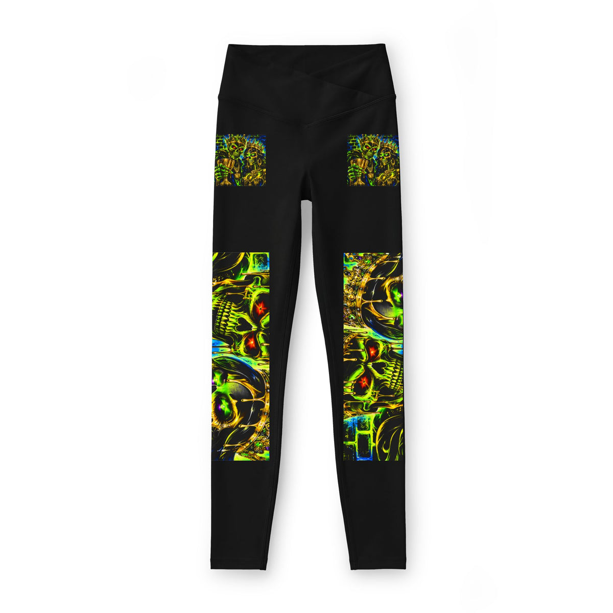 Women’s Psychedelic Abstract Art Luxe Leggings