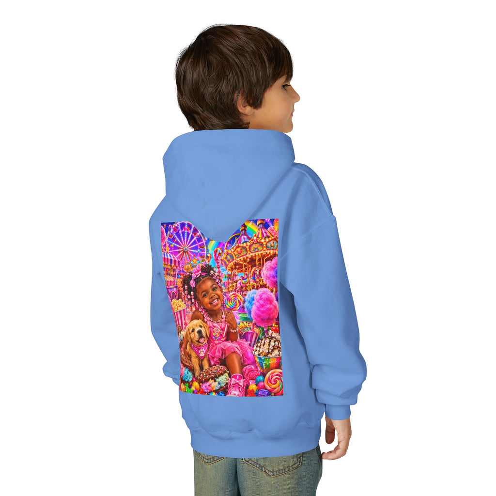 Youth Carnival Girl and Puppy Fairground Hoodie