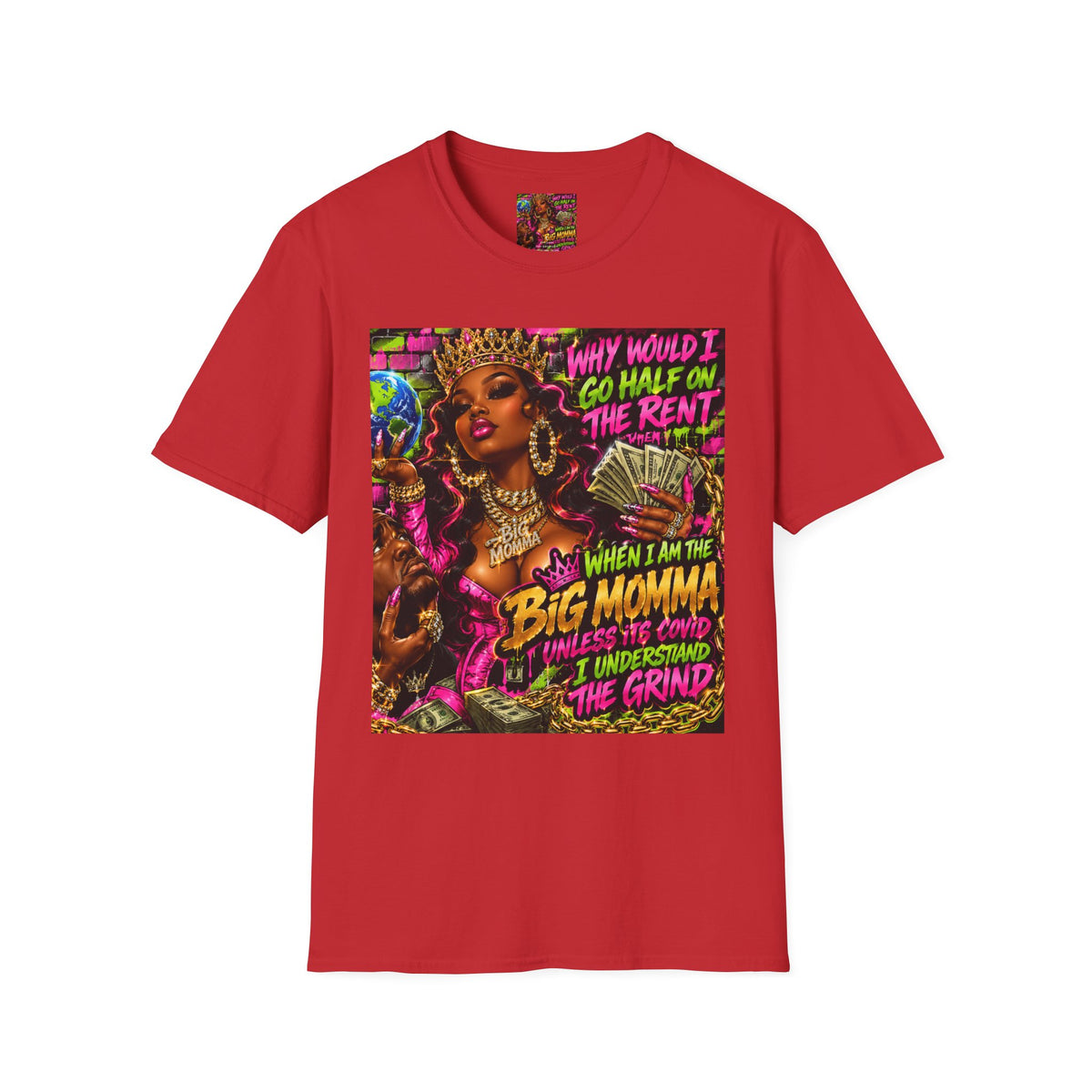 Big Momma Graphic T-Shirt – Bold Retro Hip-Hop Streetwear