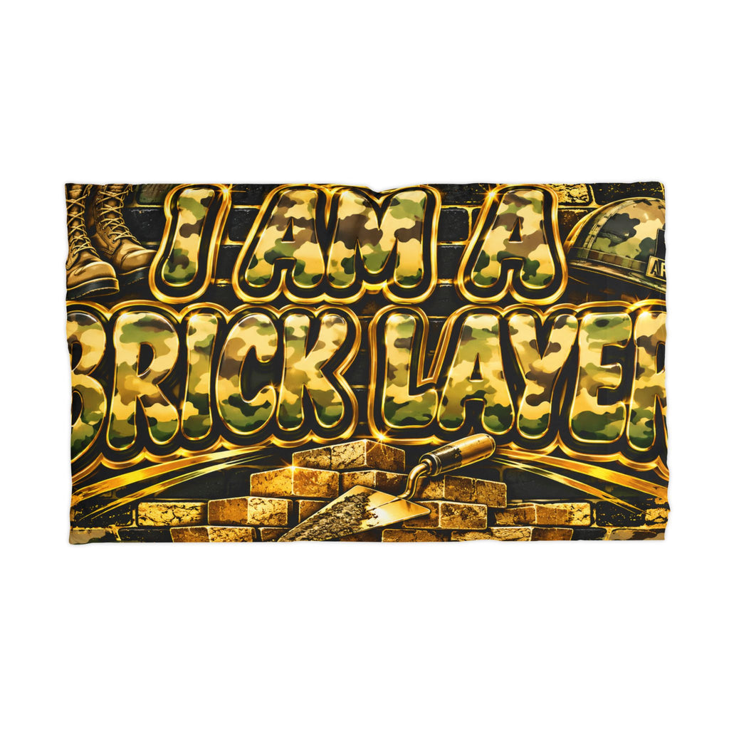 I AM A BRICKLAYER Microfiber Pillowcase – Bold Construction Worker Gift