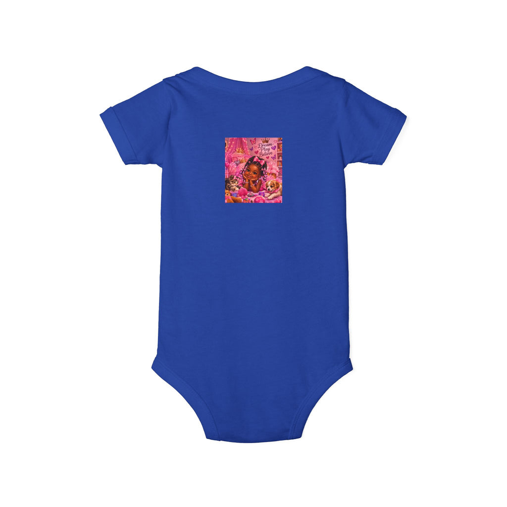 Pink Floral Baby Onesie – Cute Nursery Art Infant Jersey One Piece