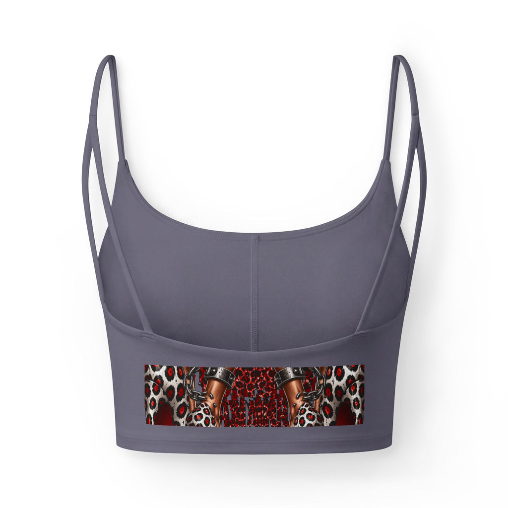 Women's Luxe Bra with Bold Red Leopard Print
