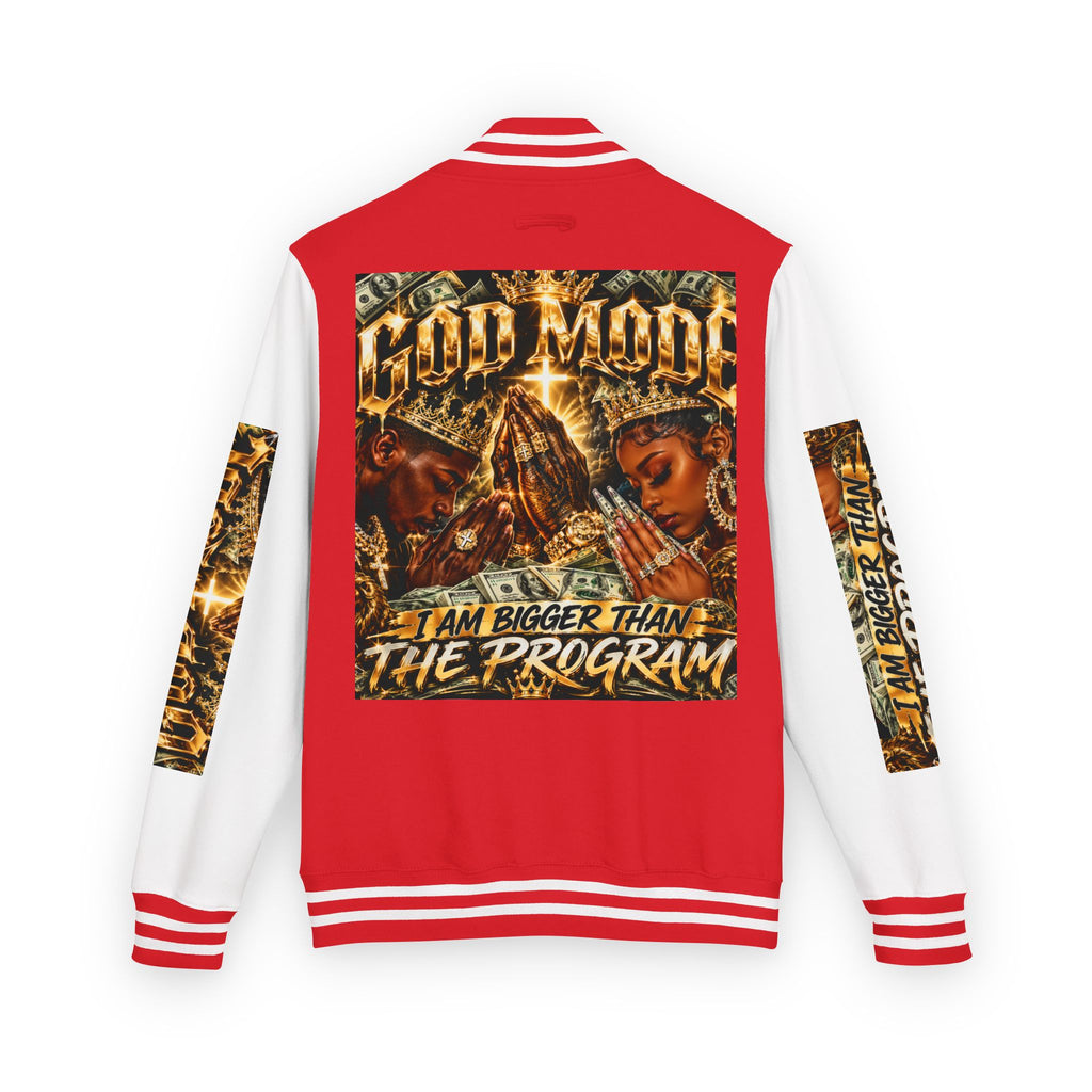 Letterman Jacket — 'I Am Bigger Than The Program' Graphic Varsity Jacket