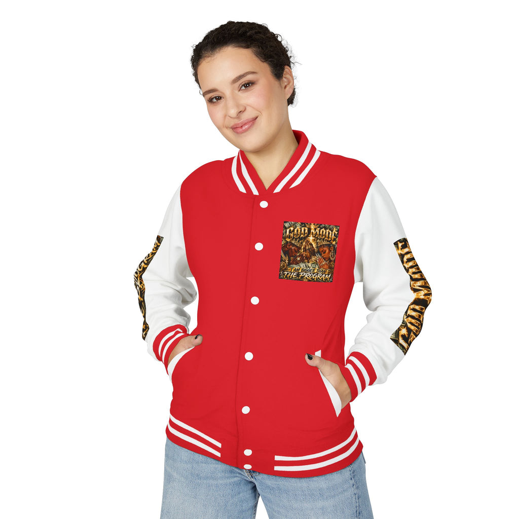 Letterman Jacket — 'I Am Bigger Than The Program' Graphic Varsity Jacket