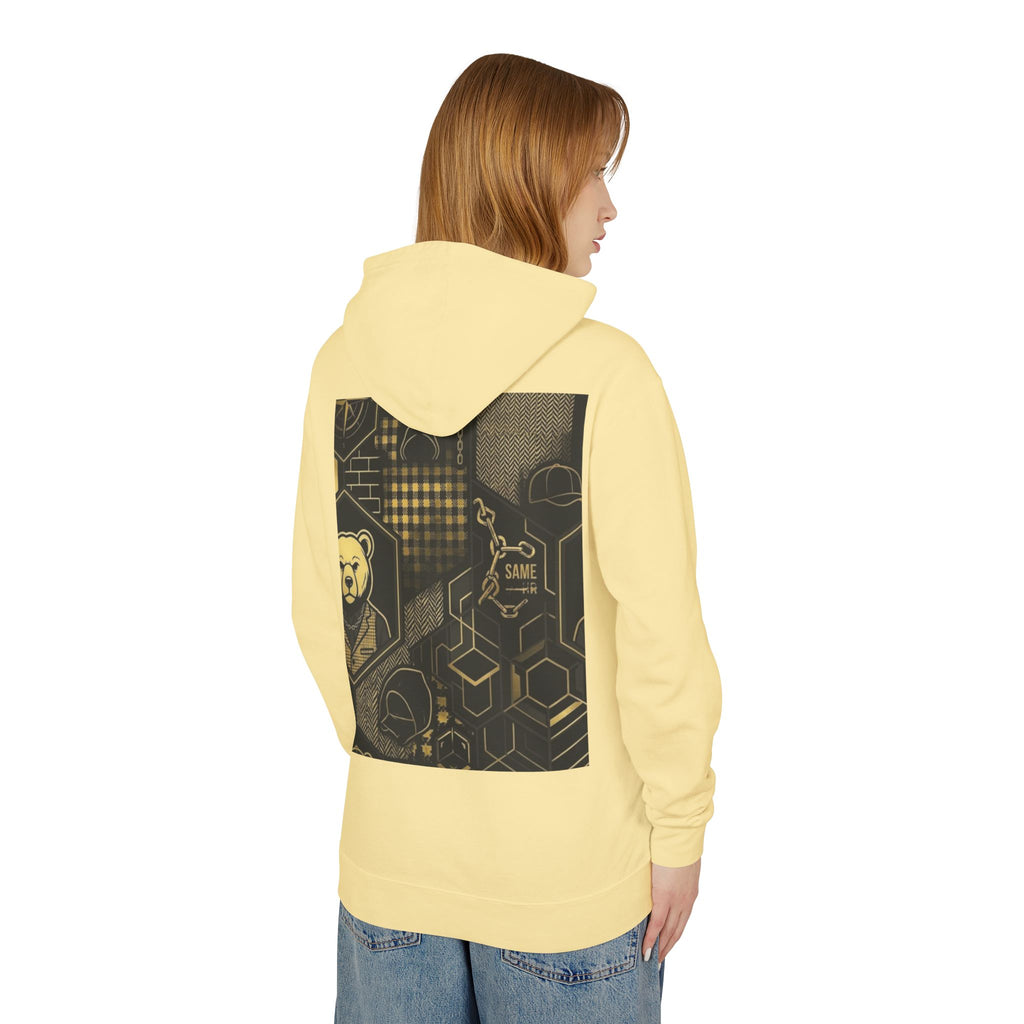 Geometric Bear Graphic Hoodie