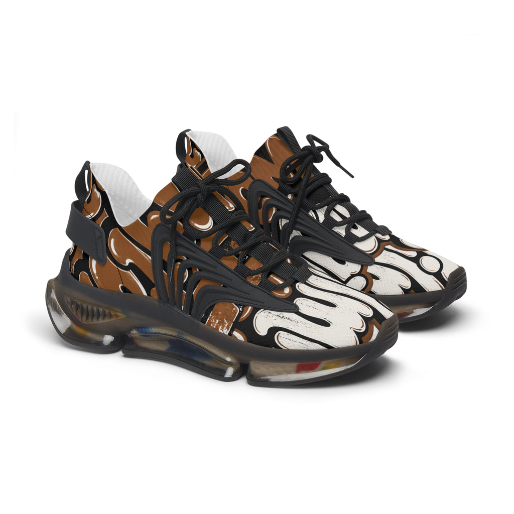 Women's Abstract Retro Mesh Sneakers
