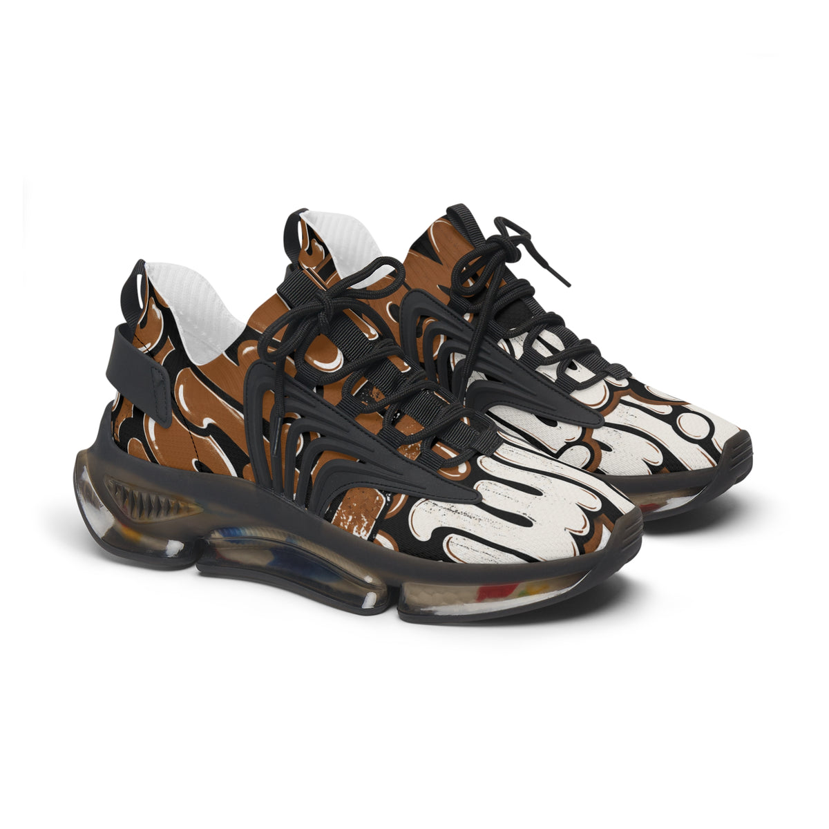 Women's Abstract Retro Mesh Sneakers